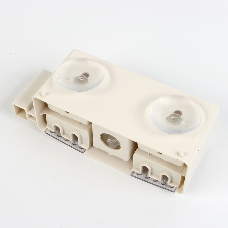 51N fábrica directa de baño familiar pared cepillo de dientes soporte de cepillo de dientes tipo ventosa puede LOGO dientes sin perforación