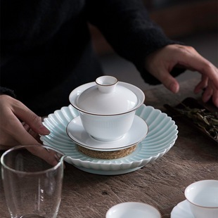 Теневая зеленая хризантема для горшка наследства чайный поднос с японским стилем сухой пузырь чай тито кунг -фу чай