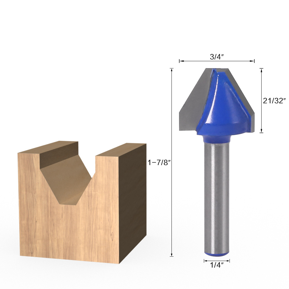 60 Degree Flat Bottom V Knife