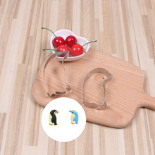 卡通企鹅不锈钢饼干切模 宝宝辅食翻糖蛋糕馒头模具 厂家批发