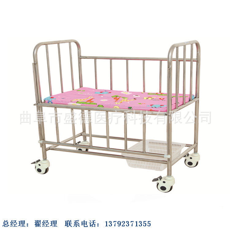源头厂家电动升降妇科检查台 中控刹车转运床MD-504不锈钢婴儿车