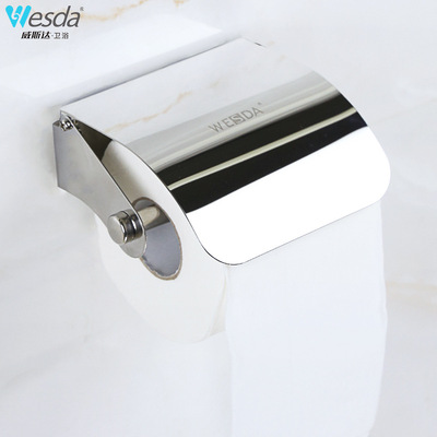 跨境不鏽鋼美式紙巾架酒店衛生間廁所卷紙器浴室抽紙盒歐式K18B