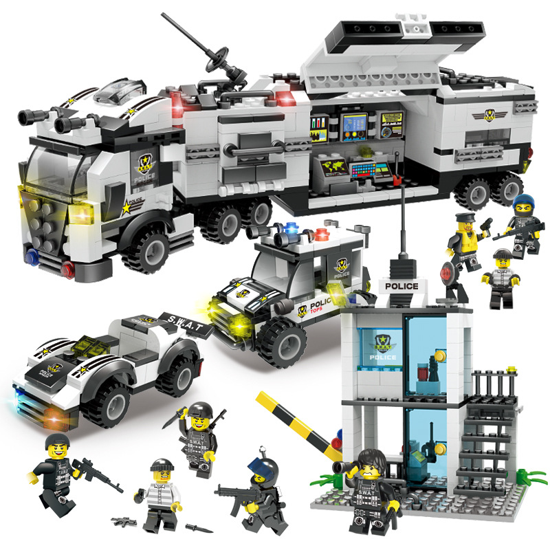 076-1, Специальная полицейская операция меча может записаться на 4 формы (858 частиц содержат 8 человек+оружие+проверено+инструкции)