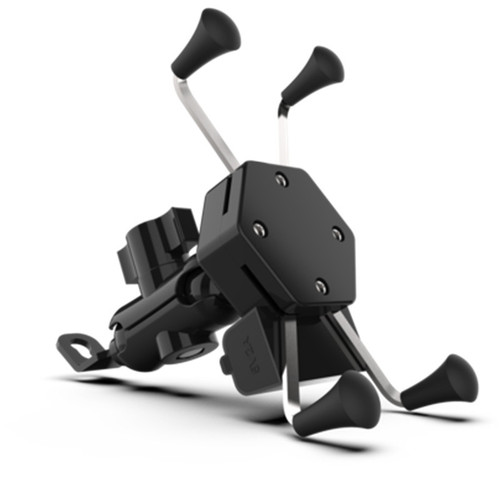Motorcycle mobile phone holder 12V four-claw charging integrated USB takeaway navigation with waterproof switch strap
