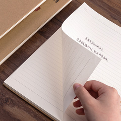 Van Gogh high-wire cover B5 side-flip ultra-thick wire-bound notebook A4 retro large notebook simple literary creative wire-bound notebook