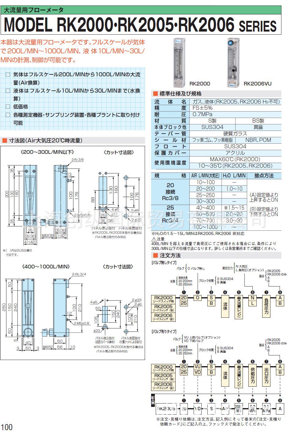 日本KOFLOC流量计  流量传感器 MODEL DF-300C SERIES   创纵国际