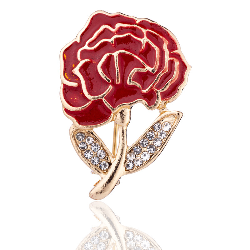 11g Weight Brooches Classification Daily Occasion Alloy Material Mother'S Day Festival Flower Pattern Women's Gender Plating Design Elegant Style Elegant Flower Alloy Plating Women's Brooches 11