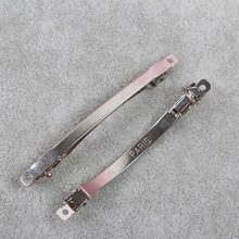 厂家 6CM细两片弹簧夹配件DIY发饰配件 顶夹 女生发夹弹簧夹跳跳