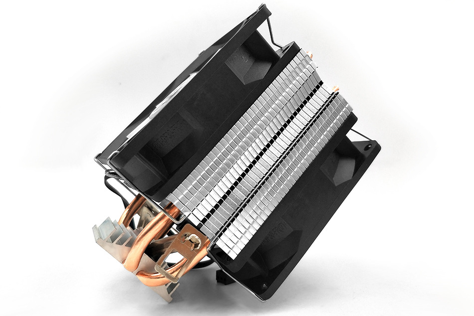 Master Dual Copper Tube Desktop Computer Silent Color Heat Pipe Cooling Fan CPU Cooler_voghion.com
