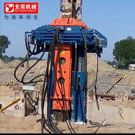H工法桩一体式拔桩机 新型型钢拔桩机价格 液压拔桩机图片