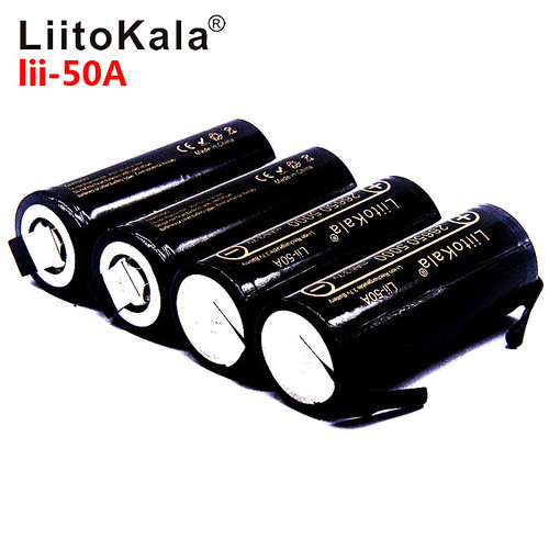 LiitoKala lii-50A 3.7V 26650 5000mah lithium battery can be discharged at 20A
