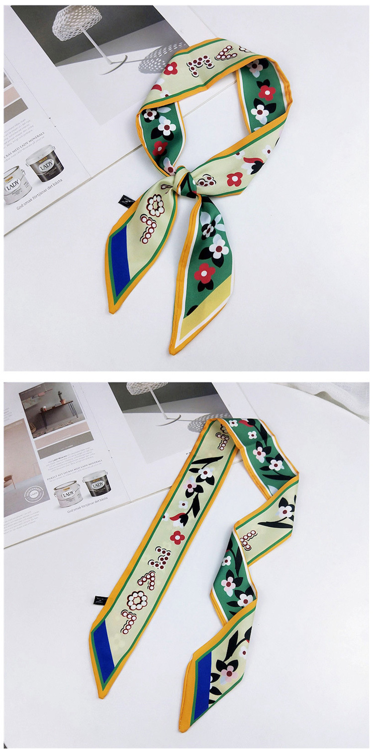 New Silk Scarf Ribbon Streamer Korea Long Decoration Summer Scarfpicture5