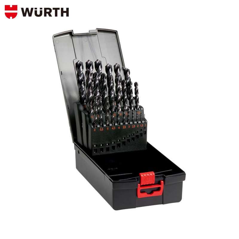 wurth/伍尔特麻花钻组套 高速钢 DIN 338 高速钢钻头组套25 件套