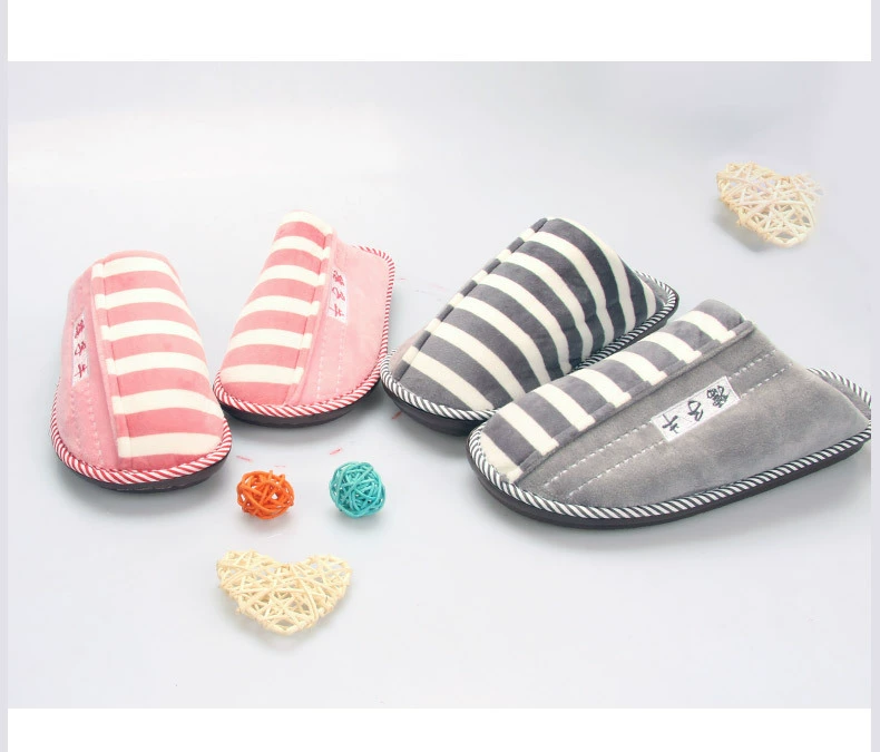 Тапочки Ruzi Niu закончили Новые осенне-зимние чистые домашние теплые хлопковые тапочки ручной работы Распродажа