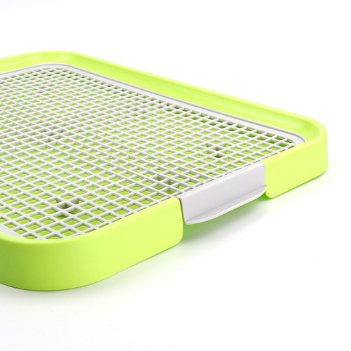 Pet Supplies Amazon New Grid Flat Dog Toilet Pet Toilet Potty with Pillar Dog Toilet