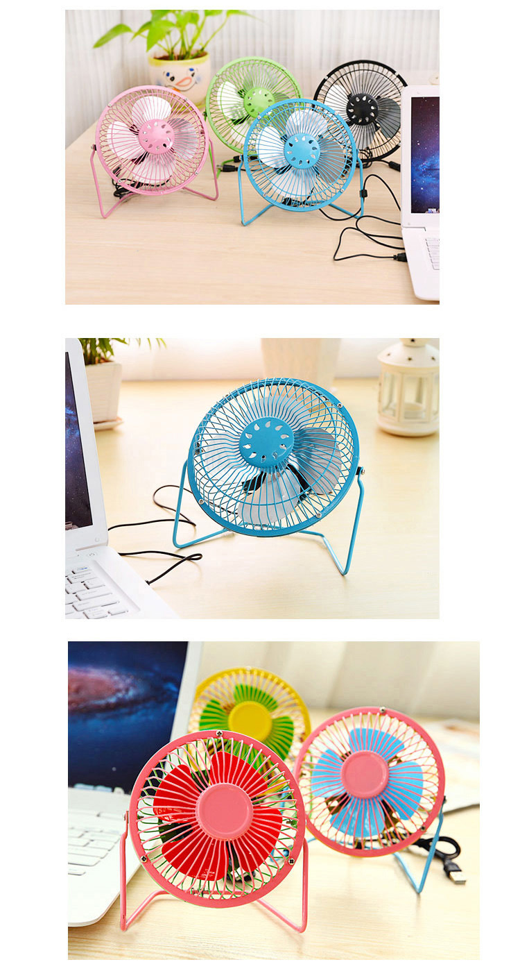 卡通动物USB铁艺风扇 迷你金属电扇 铝叶学生超静音风扇-阿里巴巴