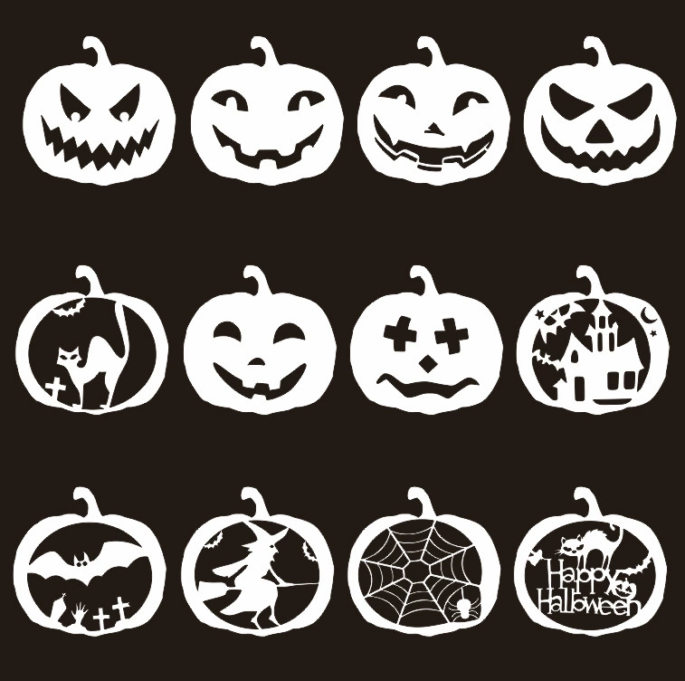 Painted template, halloween, Amazon
