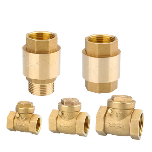 All-copper vertical check valve horizontal check valve 4/6 minutes 1 inch inner and outer wire water pipe water meter water heater one-way valve