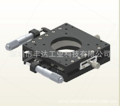 批发零售 XY轴滑台千分尺旋钮式带通孔交叉滚子型XYPPG100