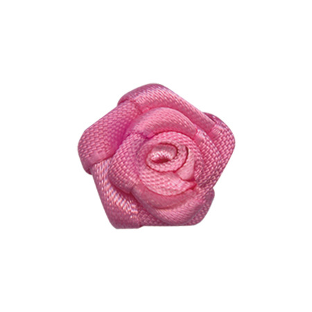 Yao Ming cinta tocado Decoración Ropa Rosa pequeña flor hecha a mano DIY de tres puntos de cinco ángulos cinta de poliéster Rosa pequeña flor