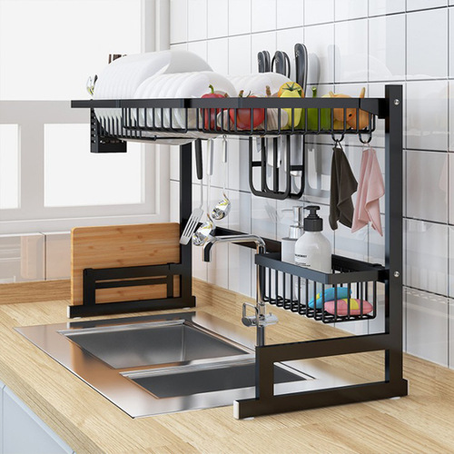 Stainless Steel Sink Rack, Multifunctional Kitchen Organizer for Dishes and Bowls, Amazon New Arrival Drain Basket