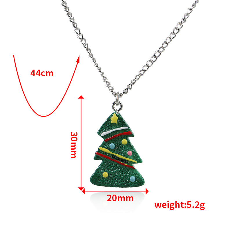 New Cute Cartoon Color Christmas Tree Gift Earrings display picture 12