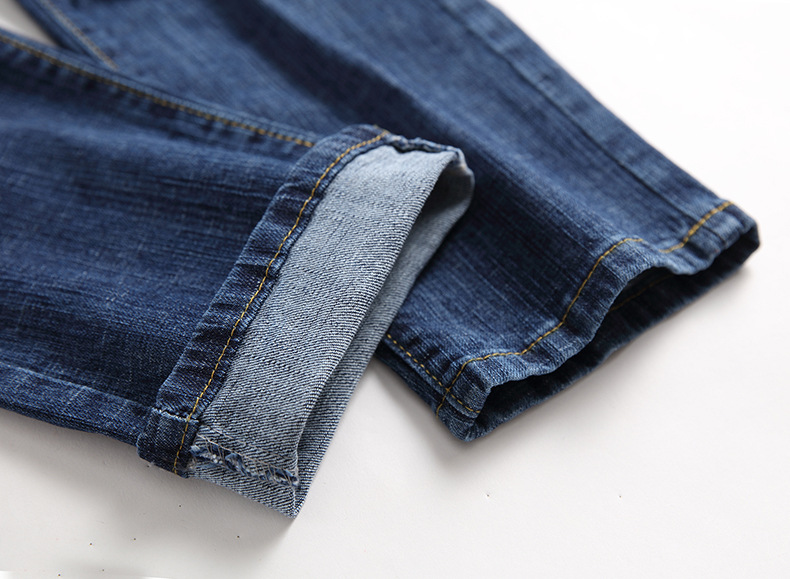 Jeans uomo taglio dritto effetto consumato moda casual_voghion.com