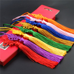 Factory Direct Sale 5th Polyester 6 Pcs Chinese Knot Fringe Tassel Decor Small Chinese Knot Ornament Chinese Style Mini Gift