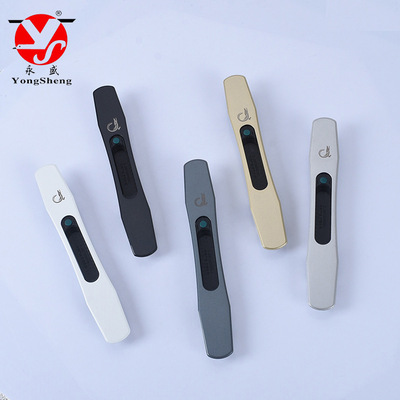 不锈钢推拉门锁 小蛮腰一字单面锁 铝合金门窗钩锁落地门窗钩锁