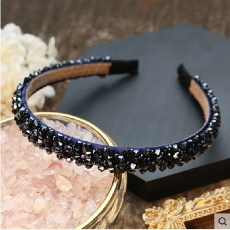 South Korea's Headband New High-end Crystal Hair Hoop Handmade Winding Hair Headband Fashion Hair Accessories Ladies Wholesale Nihaojewelry display picture 8