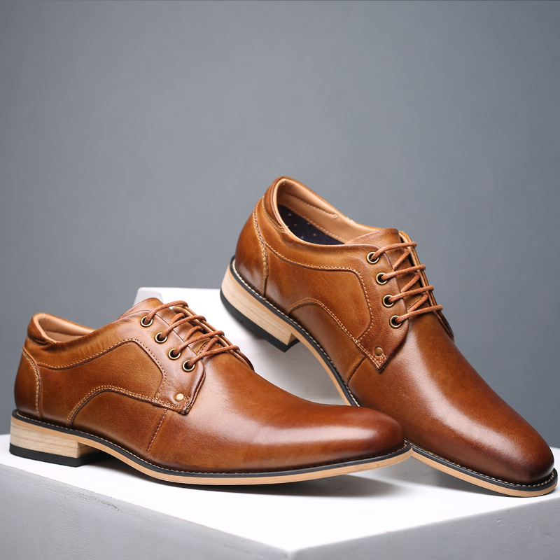 men's business leather shoes