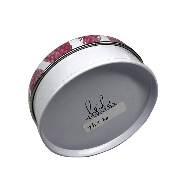 Lata Pequeña de Hojalata Circular para Té y Dulces