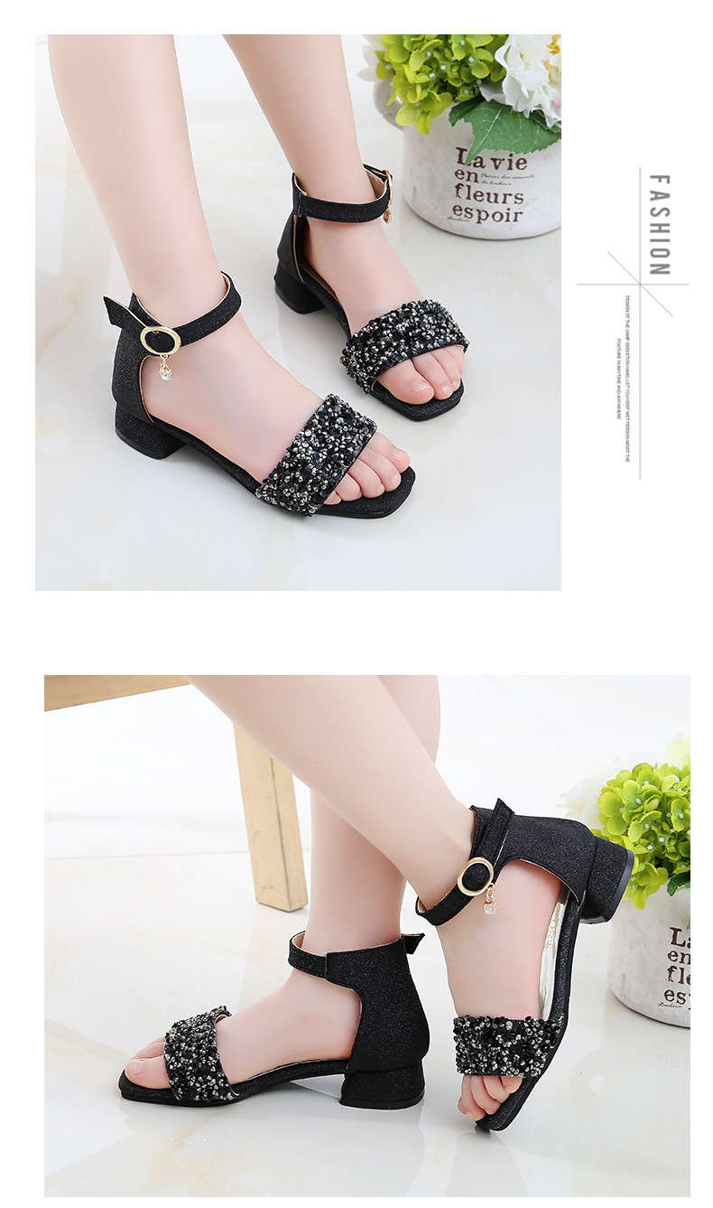 Women's Fashion Solid Color Open Toe Ankle Strap Sandals display picture 10