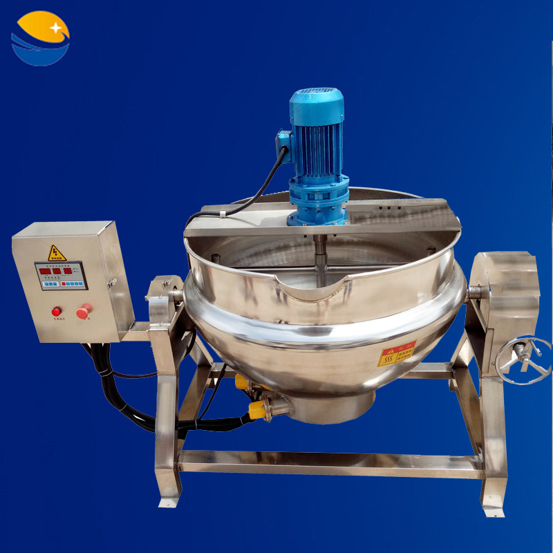电加热搅拌夹层锅 大型溶胶蜂蜡化胶煮制锅 不锈钢熬牛肉酱机器