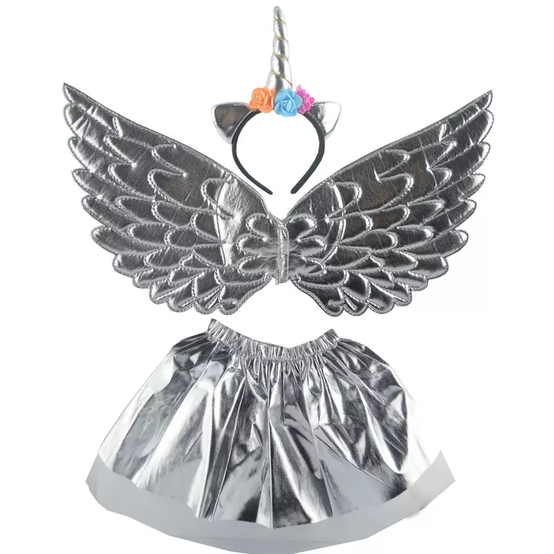 АнгелыPerforming? Wait ensure translation: First item: "Performing angel evil wings decoration unicorns hair hoop wings net yarn skirt" -> 