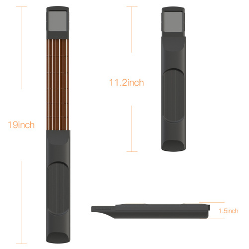 Guitar Chord Practice Pad, Pocket Guitar, Beginner Solo Chord Finger Trainer, Electronic Chord Fingering Screen, Metronome