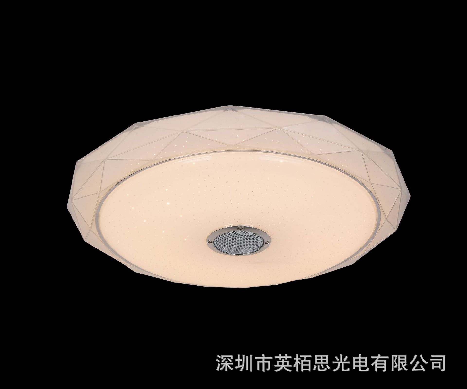 跨境亞馬遜33CM藍(lán)牙音樂LED吸頂燈36W智能兒童客廳臥室燈飾燈具