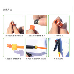 農用噴霧器配件水管接頭打藥噴管接頭螺帽管塞水管內絲18毫米連接