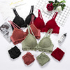 Comfortable set, breathable sexy push up bra, underwear, wireless bra, beautiful back