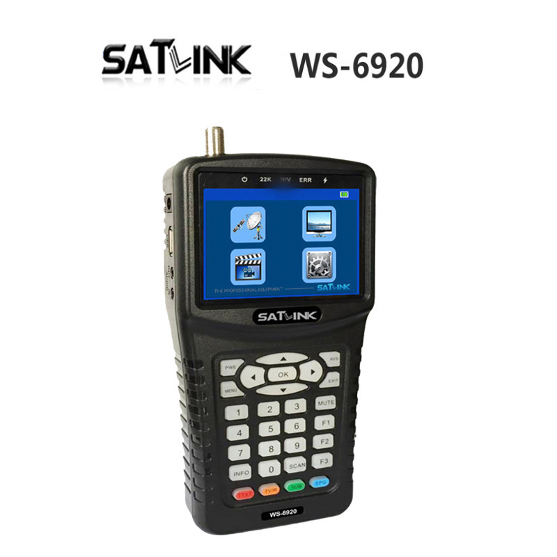 Satlink WS-6920 DVB-S/S2 Satellite Finder Meter 高清寻星仪