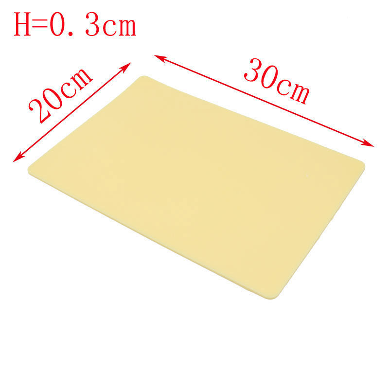 Regular 30*20*0.3cm large A4 blank silicone tattoo practice leather imitation skin color tattoo