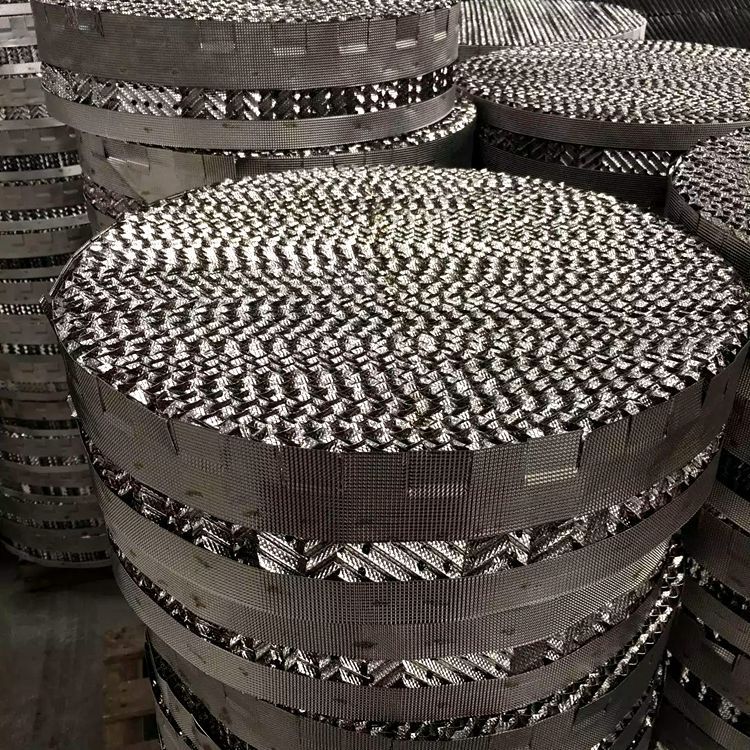 厂家直供 304不锈钢孔板波纹填料 丝网波纹填料 金属规整化工填料