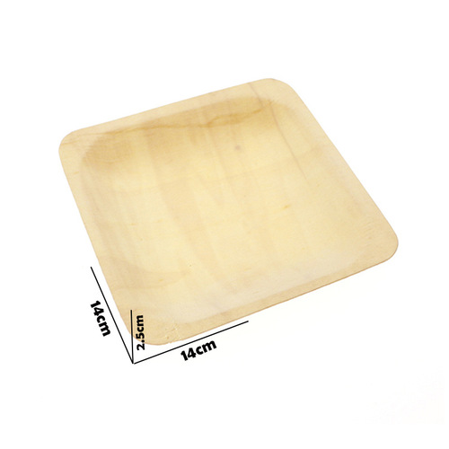 Disposable wooden plates, natural poplar, eco-friendly square plates, rectangular plates, fruit plates, sushi plates, Western desserts, wooden plates