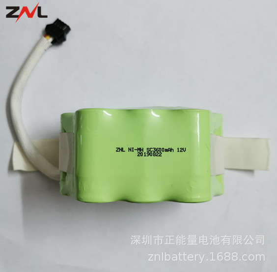 ZNL NI-MH  SC3600mAh 12V 镍氢电池组扫地机电动捻药器电池