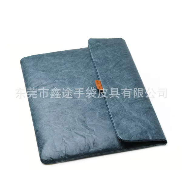 Dongguan Manufacturer Customized Blue Dupont Paper Clutch Bag Tyvek Laptop Protective Sleeve Liner Bag