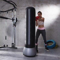 Inflatable Punching Bag Adult Fitness Sandbag Child Teeter Totter 1.6-meter Tall Knockout Column with Digital Features Upright Stand