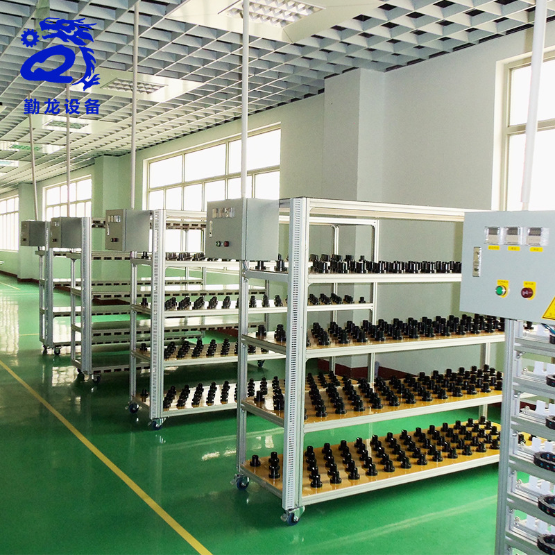 球泡灯多层老化架带轮 灯具老化测试车设备 车间LED防静电工作台