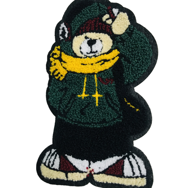 Hat Bear Hook Wool Embroidery Patch Patch Patch Towel Embroidery Patch Bead Cloth Patch Clothing Accessories display picture 9