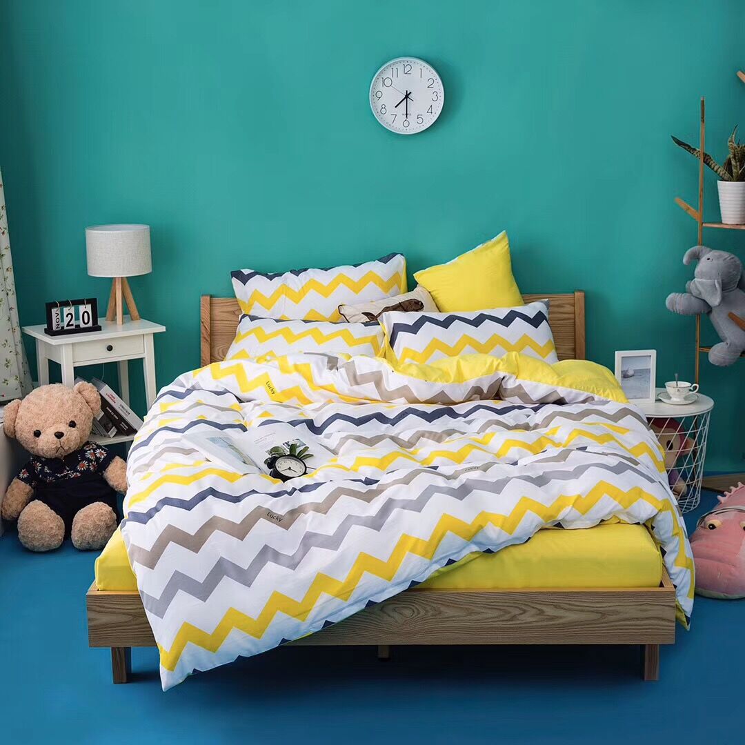 Origin supply 2019 Summer explosion models ins Net Red Washed cotton Four piece suit Recruitment whole country team