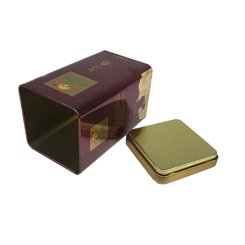 Fabricante caja de hierro de goji berry negro, Xinjiang jujube envasado lata, hermosa lata de nuez envasado de muestra gratuita